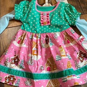 Gingerbread Village Dress Size 2